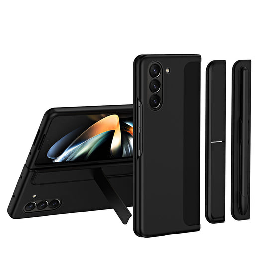 Samsung Galaxy Z Fold 5 Shockproof S Pen Stand Cover-Black