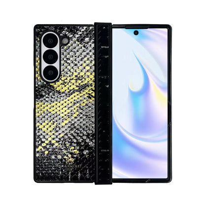 Samsung Galaxy Z Fold6 Santa Barbara Sagar Series Leather Protective Shell with Hinge Protection