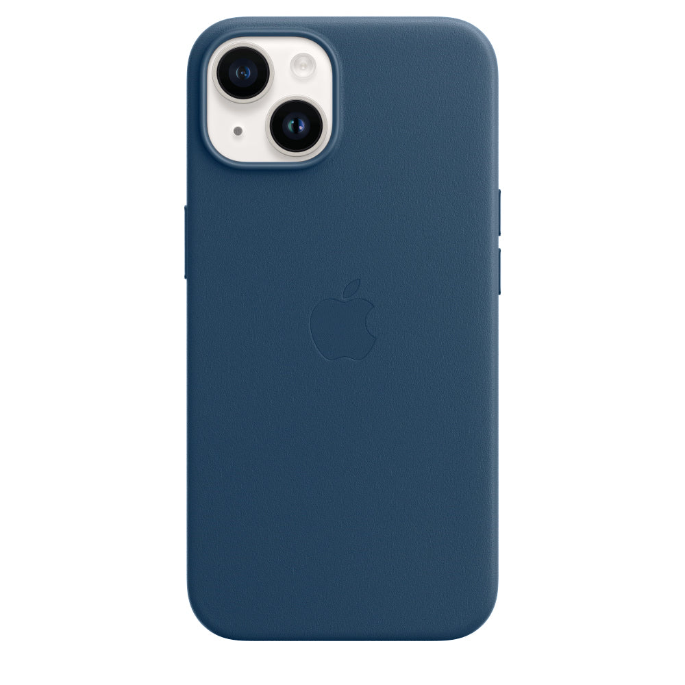 iPhone 15 Leather Case with MagSafe Animation - Blue