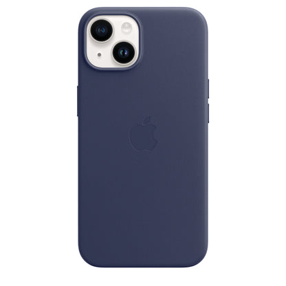 iPhone 13 Leather Case with MagSafe Blue