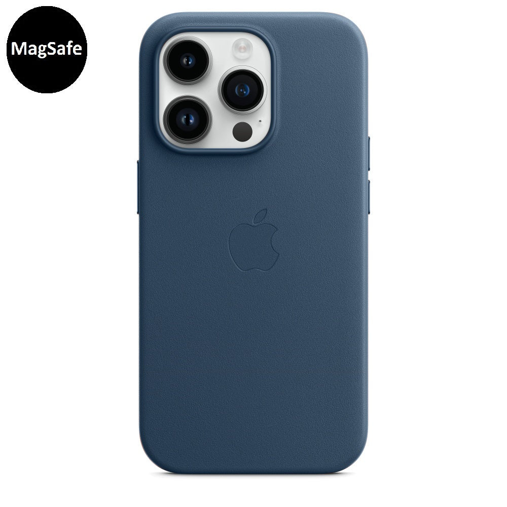 iPhone 13 Pro Max Leather Case with MagSafe - Navy Blue