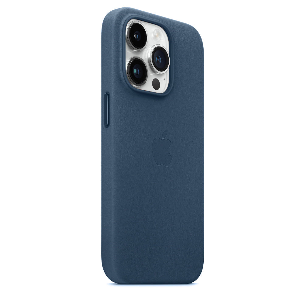 iPhone 13 Pro Leather Case - Navy Blue