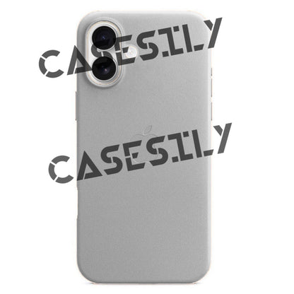 iPhone 16 Leather Back Cover Case - Off White