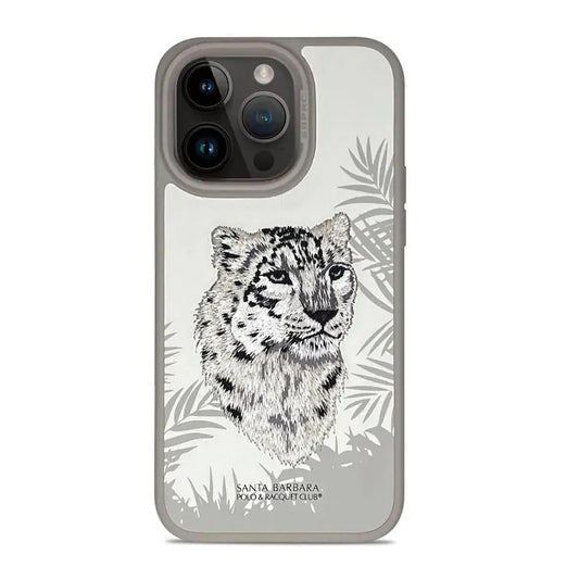 iPhone 15 Pro Max Savanna Series Santa Barbara Leather Case - White