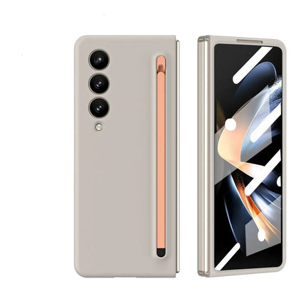 Samsung Galaxy Z Fold4 Integrated Skin Feel Case with S Pen - Sand