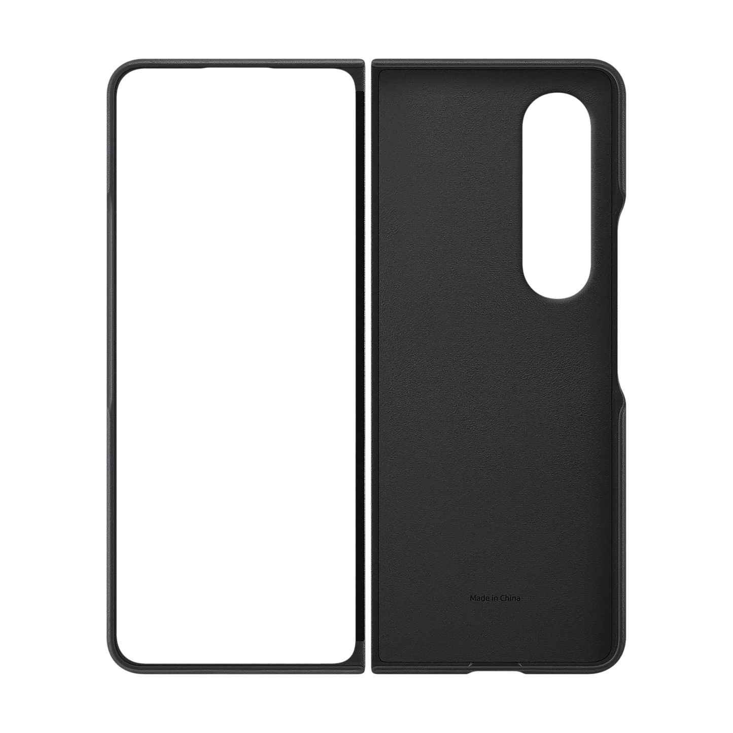 For Samsung Galaxy Fold 4 Leather Case - Black