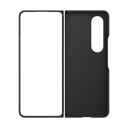 For Samsung Galaxy Fold 4 Leather Case - Black