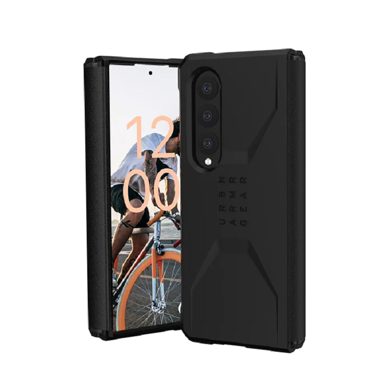 Samsung Galaxy Z Fold 4 UAG Civilian Ultra Thin Shock-Absorbentd Protection Case-Black