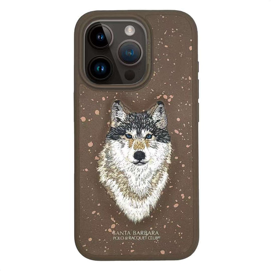 iPhone 15 Pro Max Savanna Series Santa Barbara Leather Case - Wolf