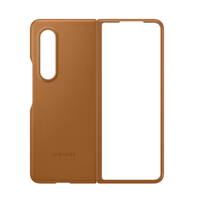 Samsung Galaxy Z Fold 4 Leather Case - Brown