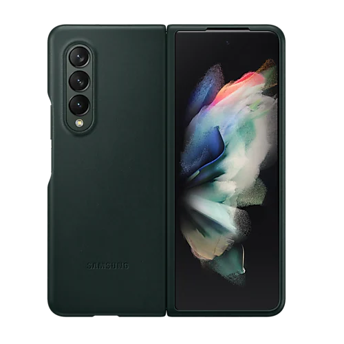 Samsung Galaxy Z Fold 4 Leather Case - Green