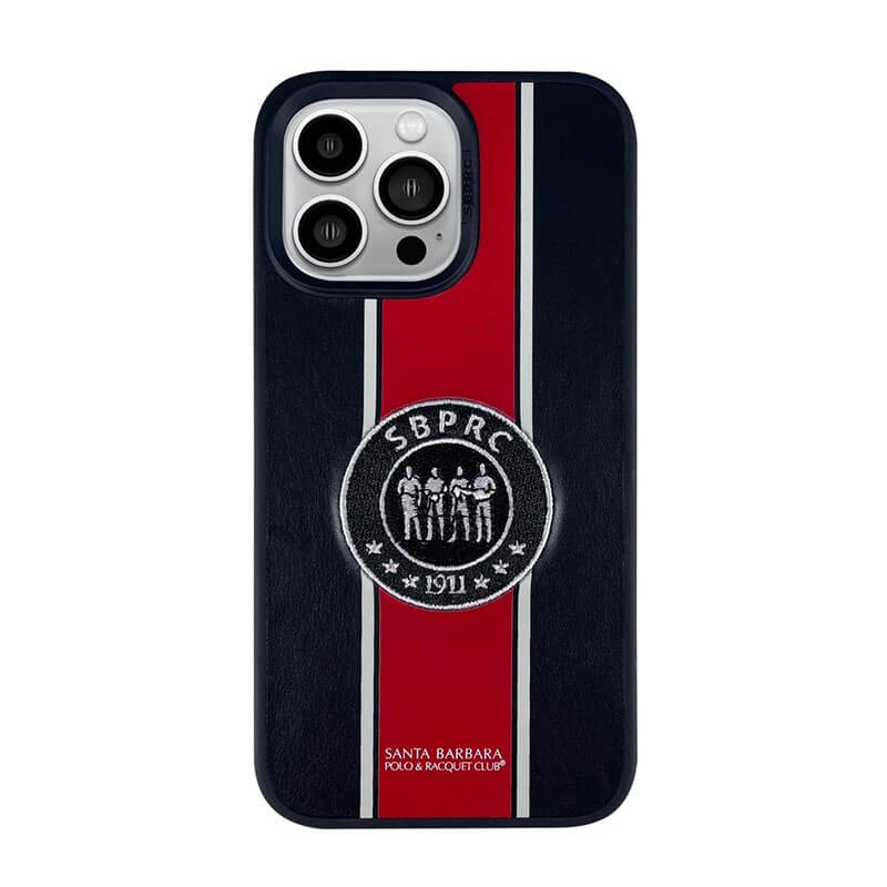 iPhone 14 Pro Santa Barbara Gareth Series Leather Case - Black