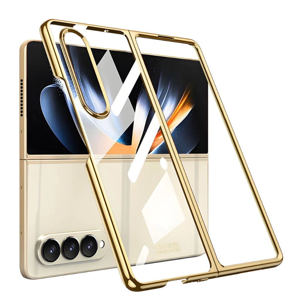 Samsung Galaxy Z Fold 4 Electroplated Chrome Back Cover - Gold