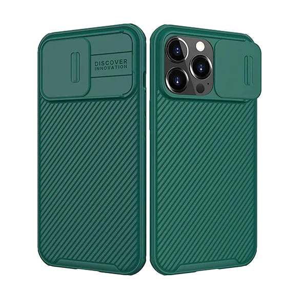 iPhone 13 Pro Cam-Shield Pro Case with Slide Camera Protection - Green