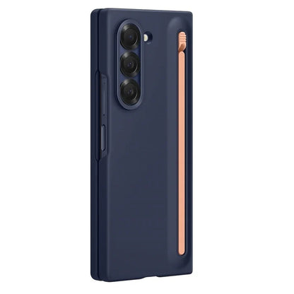 Samsung Galaxy Z Fold6 Ultra Slim S Pen Case with Camera & Front Glass Protection - Blue