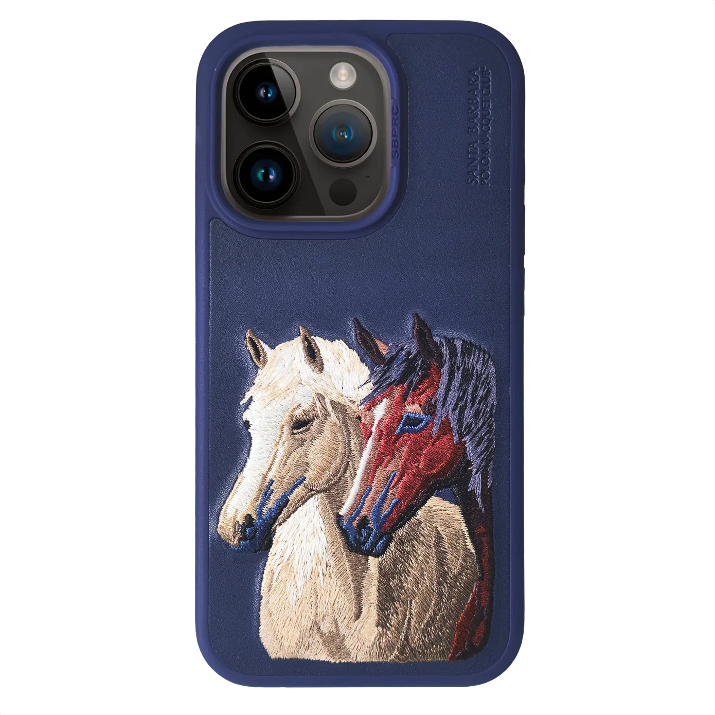 iPhone 16 Pro Santa Barbara Isidor Series Genuine Leather Case - Blue