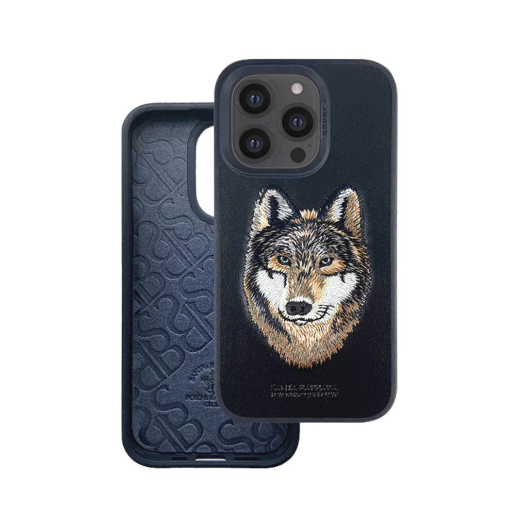 iPhone 14 Pro Santa Barbara Savanna Series Leather Case - Husky