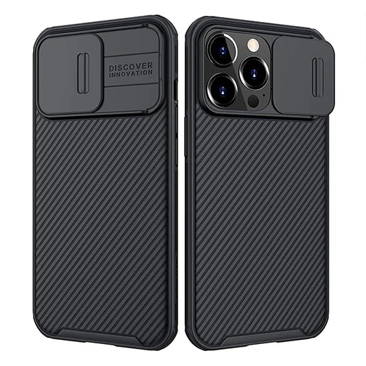 iPhone 13 Pro Cam-Shield Pro Case with Slide Camera Protection - Black