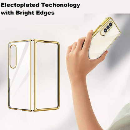 Samsung Galaxy Z Fold 4 Electroplated Chrome Back Cover - Gold