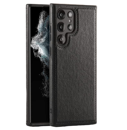 Samsung Galaxy S23 Ultra Leather Case - Black