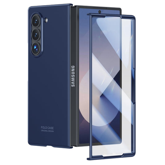 Samsung Galaxy Z Fold 6 Basic Protection Camera Protective Hard Shell PC Matte Cover - Blue