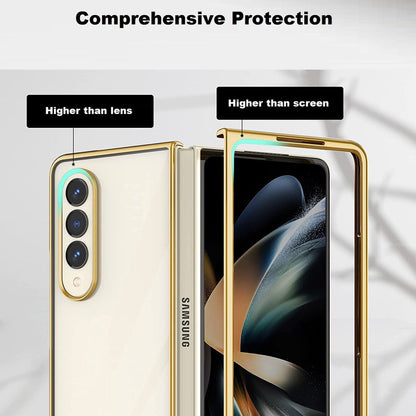 Samsung Galaxy Z Fold 4 Electroplated Chrome Back Cover - Gold