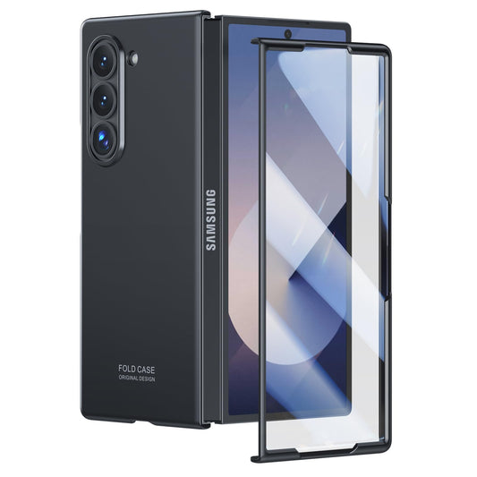 Samsung Galaxy Z Fold 6 Basic Protection Camera Protective Hard Shell PC Matte Cover - Black