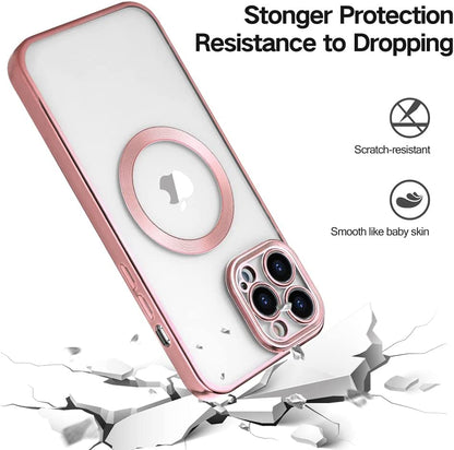 iPhone 14 Pro Electroplating Case with Camera Bumper Protection