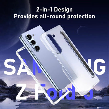 Samsung Galaxy Z Fold6 Cristal Clear Transparent Case with S Pen & Front Glass Protection - Clear