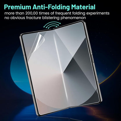 Samsung Galaxy Z Fold 6 Hydrogel Film Protector Full Body Protection  (Outer + Inner Screen) Pack of 3 - Clear Glossy