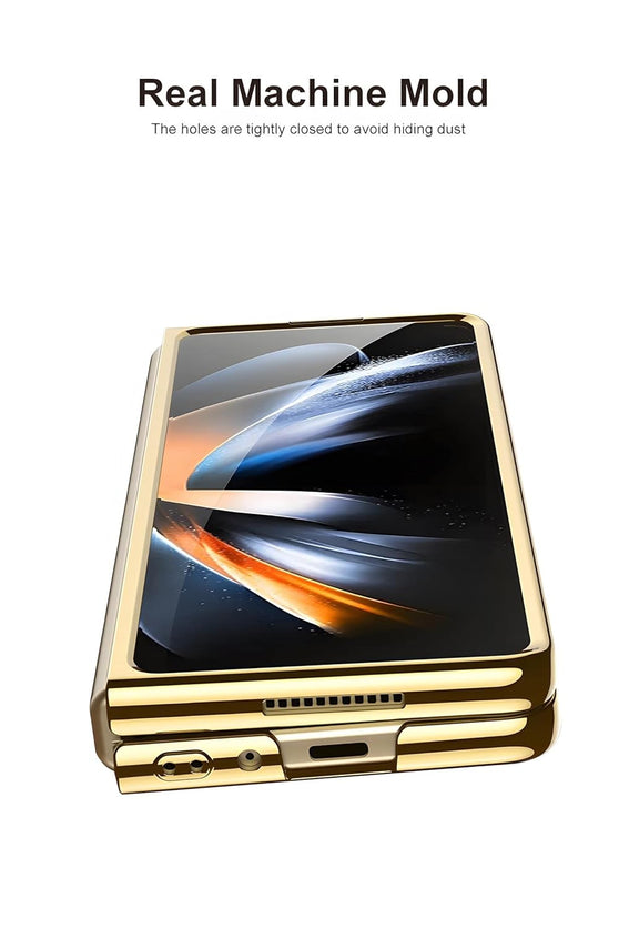 Samsung Galaxy Z Fold 4 Electroplated Chrome Back Cover - Gold