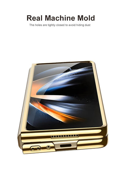 Samsung Galaxy Z Fold 4 Electroplated Chrome Back Cover - Gold