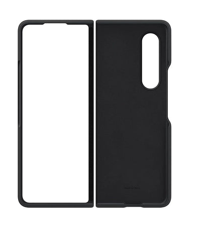 Samsung Galaxy Z Fold 4 Silicon Case with Inner Fabric - Black