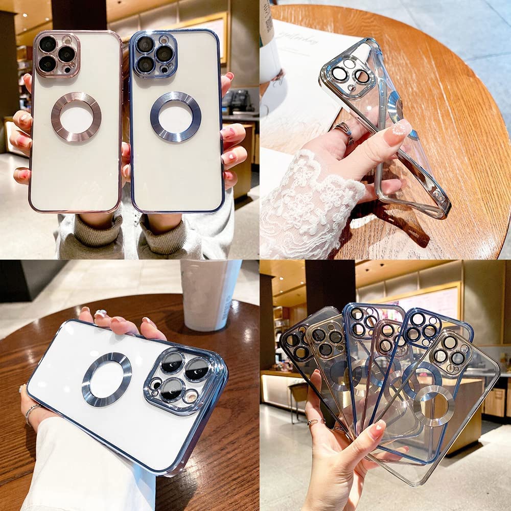 iPhone 14 Pro Electroplating Case with Camera Bumper Protection