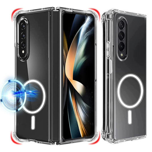 Samsung Galaxy Z Fold 4 Anti-Knock TPU Transparent MagSafe Case