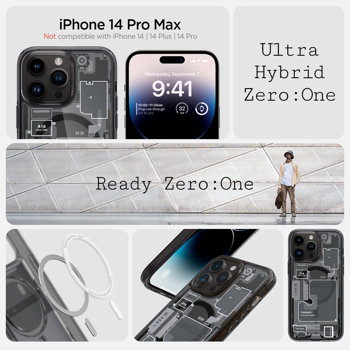 For iPhone 14 Pro Max Ultra Hybrid MagSafe Case