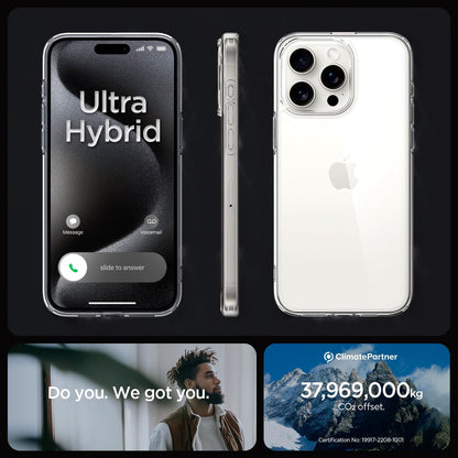 iPhone 15 Pro Hybrid Clear Shockproof Transparent Case