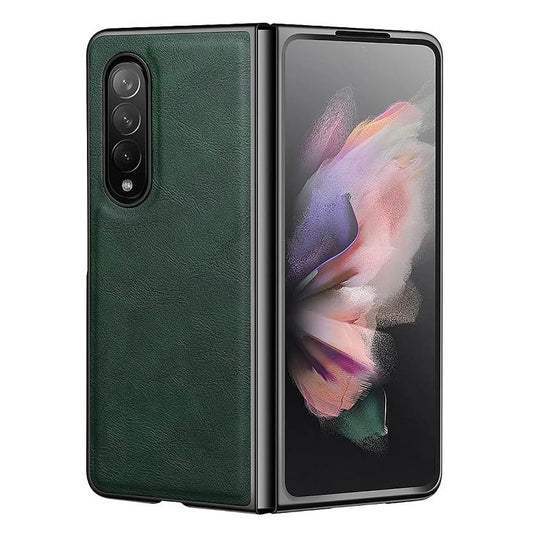 Samsung Galaxy Z Fold 4 Leather Case Simple Sleek Protection - Green