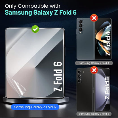 Samsung Galaxy Z Fold 6 Hydrogel Film Protector Full Body Protection  (Outer + Inner Screen) Pack of 3 - Clear Glossy