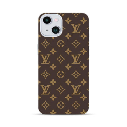 iPhone 13 Louis Vuitton Leather Case - Brown