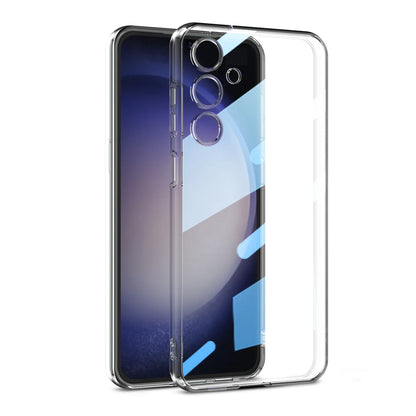 Samsung Galaxy S24-Thin Transparent Electroplating TPU Soft Case Cover-Transparent