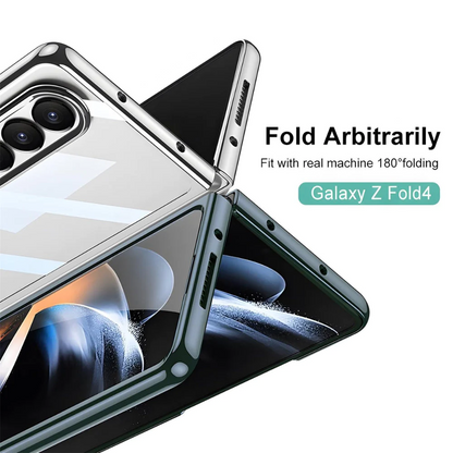 Samsung Galaxy Z Fold 4 Electroplated Chrome Back Cover - Green