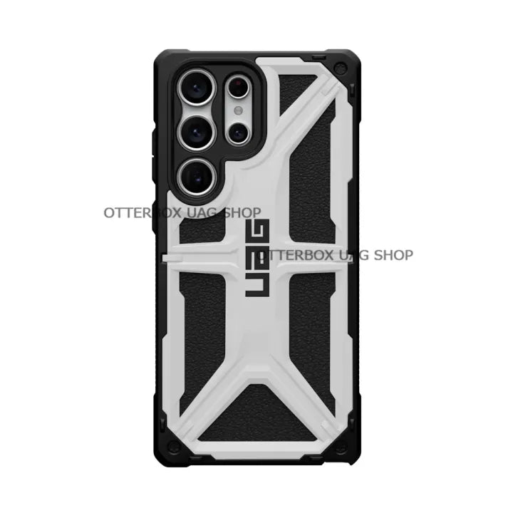 Samsung Galaxy S23 Ultra UAG Monarch Rugged Leather Protective Case - Silver