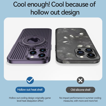 iPhone 15 Pro Max Hard Shell MagClap Cooling Case - Purple