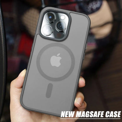 iPhone 15 Matte Translucent Frosted Magsafe Case