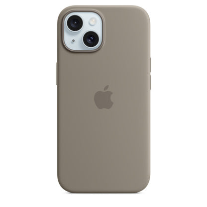 iPhone 15 Silicon Case with Magsafe Case-Clay