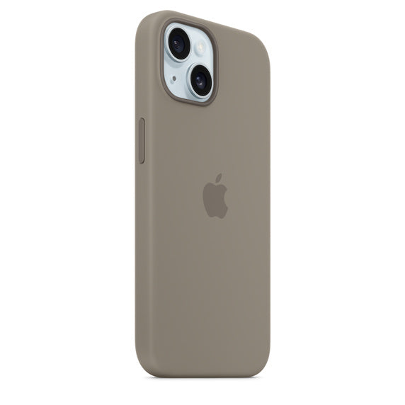 iPhone 15 Silicon Case with Magsafe Case-Clay