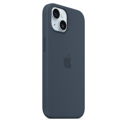 iPhone 15 Plus Silicon Case with Magsafe Case- Navy