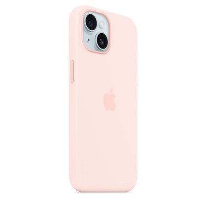 iPhone 15 Plus Silicon Case with Magsafe Case - Pink