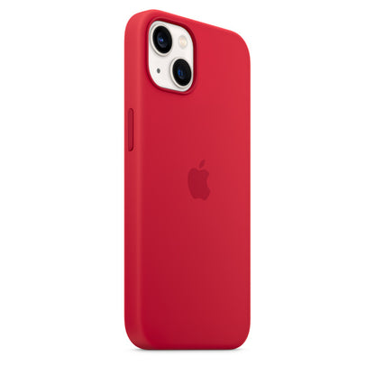 iPhone 13 Liquid Silicon Case with MagSafe - Red